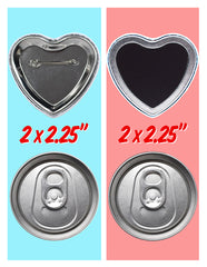 Custom Ed's Heart Magnet or Button
