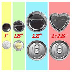 Custom 1" Buttons