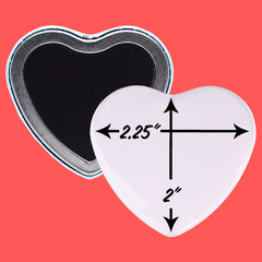 Custom Heart Shape Magnets