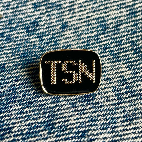 Vintage TSN Enamel Pin