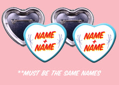 Custom Ed's Heart Magnet or Button