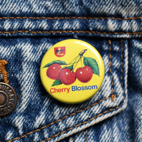 Cherry Blossom Classic Logo Button