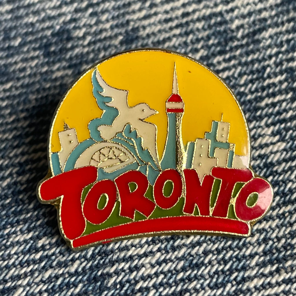 Toronto Pin Vintage 90’s Toronto Souvenir Pin – The Button Machine