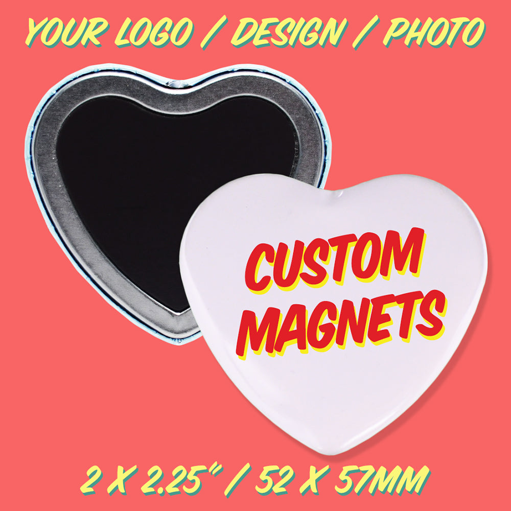 Custom Heart Shape Magnets