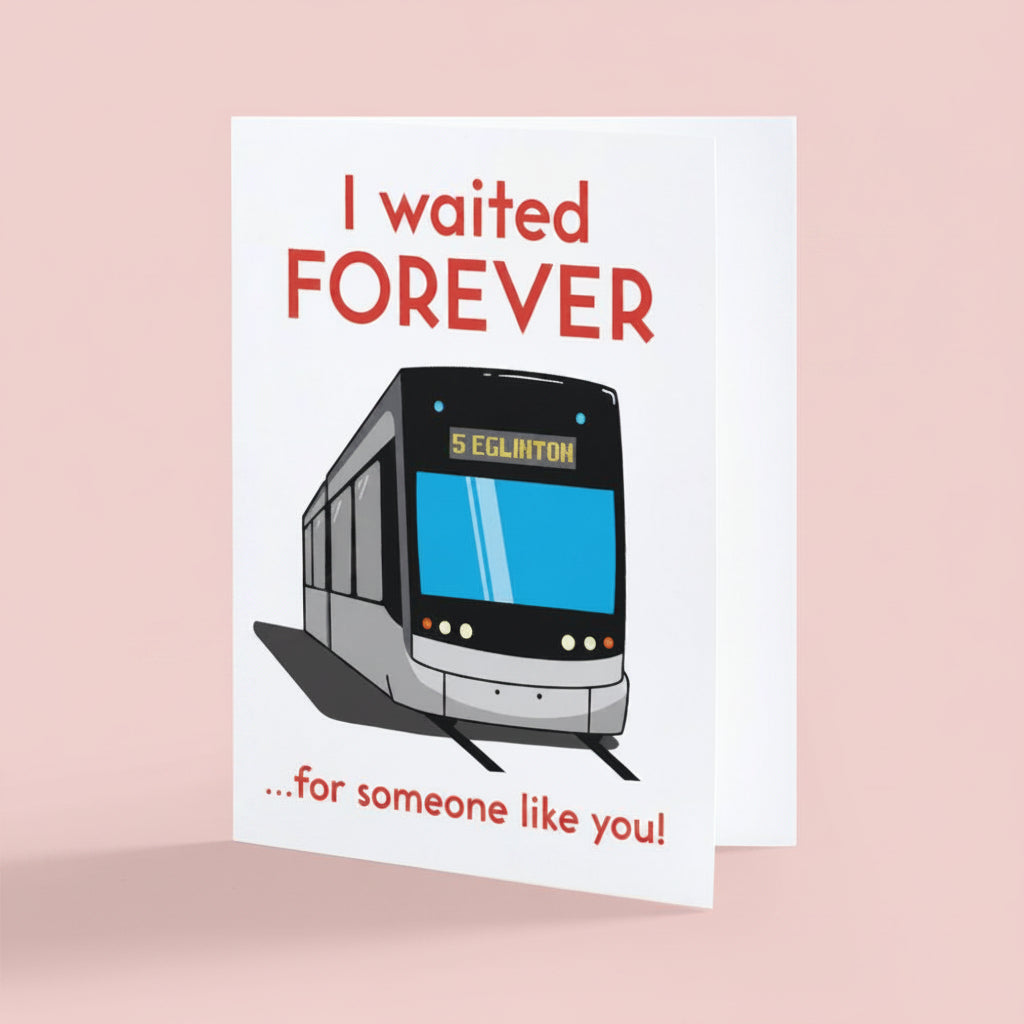Eglinton Crosstown LRT Greeting Card Toronto