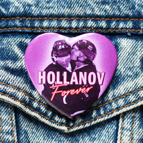 Hollanov Forever Heart Button or Magnet