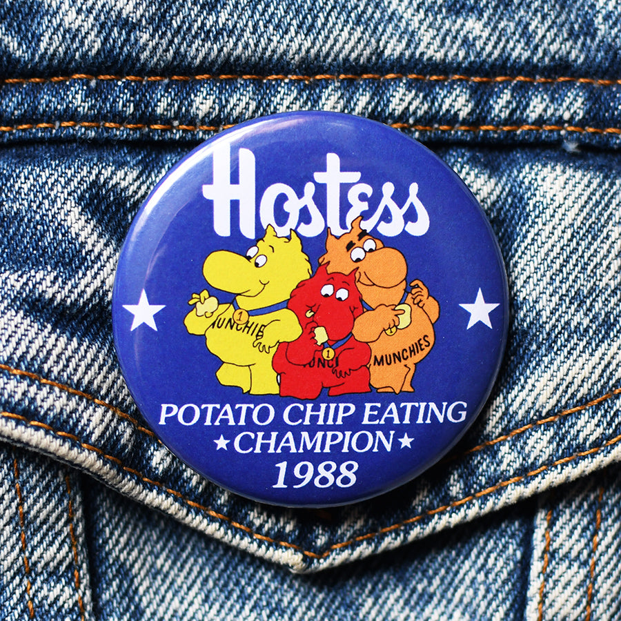 Potato Chip Eating Champion Button or Magnet