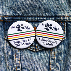 The Bay Employee of the Month Button