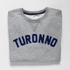Turonno Felt Letter Varsity Sweat Top