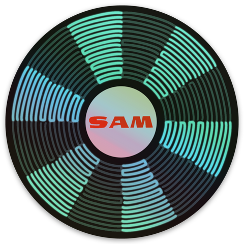 Sam's Holographic Sticker