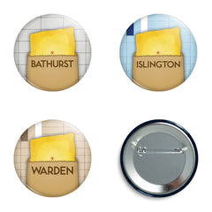 Subway Patties Buttons