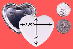 Custom Heart Shape Buttons