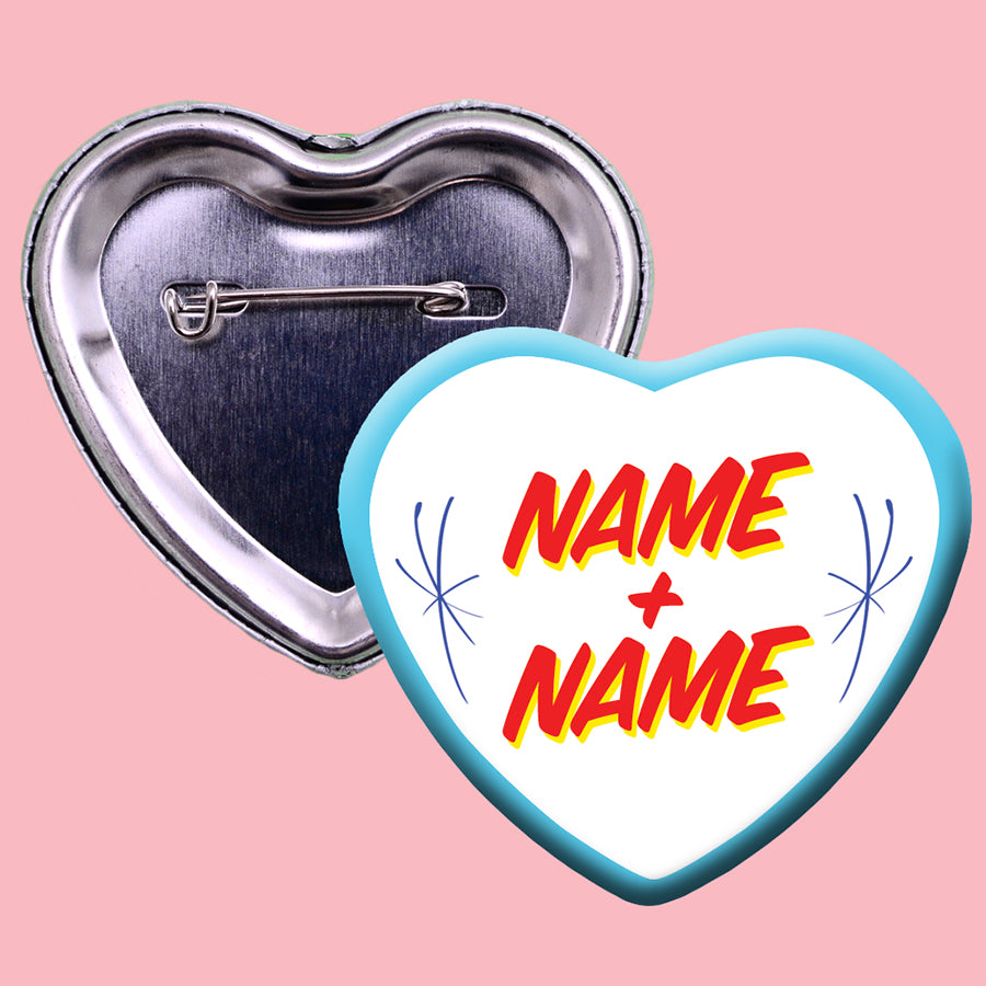 Ed's Button Custom Ed's Heart Magnet or Button – The Button Machine