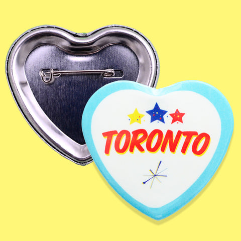 Ed's Style Toronto Heart Button