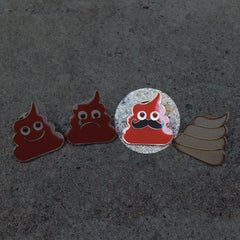 Poo Enamel Pins