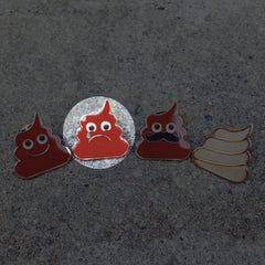 Poo Enamel Pins