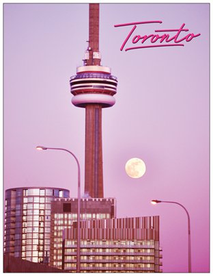 Toronto Supermoon Postcard