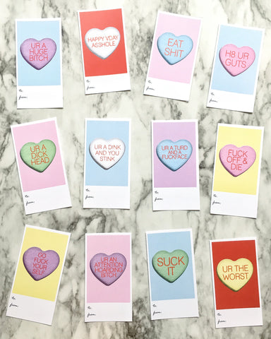 Bitter Hearts Valentine’s Cards