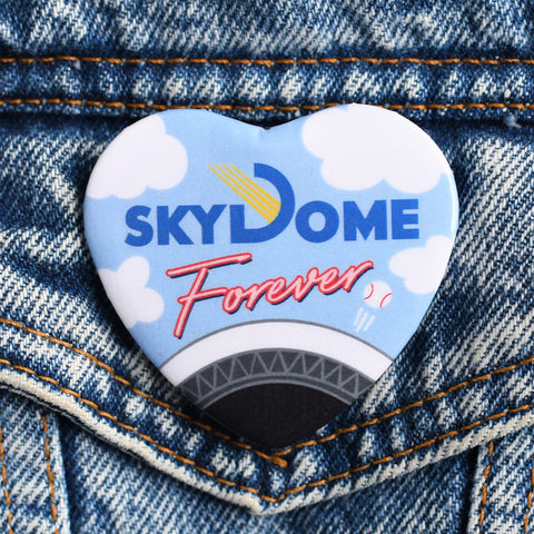 Skydome Forever Heart Button or Magnet